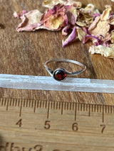 Garnet Silver Ring Size 7 - "I am passionate and enthusiastic in all areas of my life."