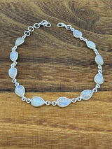 Rainbow Moonstone Sterling Silver Bracelet - “My mind is open to new possibilities and opportunities”.