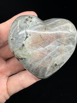 Labradorite Heart 156g - “I welcome change and transformation into my life”.