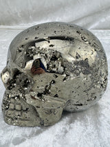 Pyrite Skull Carving #1 -  1.64kilos - Protection & Energy