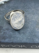 Rainbow Moonstone Silver Ring Size 8 - “My mind is open to new possibilities and opportunities”.