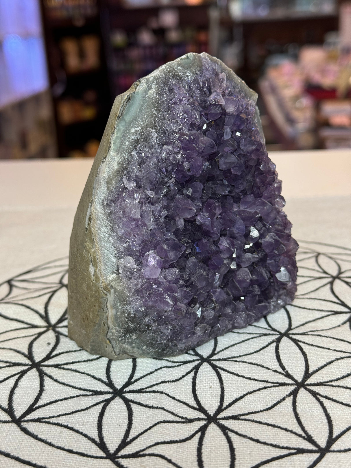 Amethyst Cluster 770g #35 -  “I trust my intuition and allow it to guide me each day”