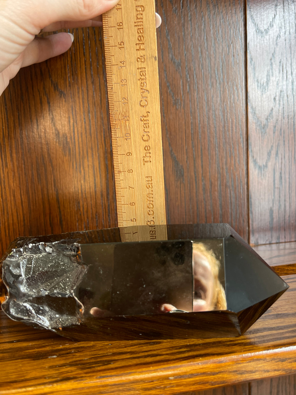 Smoky Quartz A=+ Grade Point #1 604g - “My spirit is deeply grounded in the present moment”.