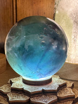 Snowflake Fluorite Sphere #7 285g - Concentration. Organised.