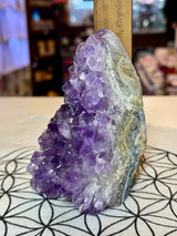 Amethyst Cluster with Calcite  1024g #39 -  “I trust my intuition and allow it to guide me each day”