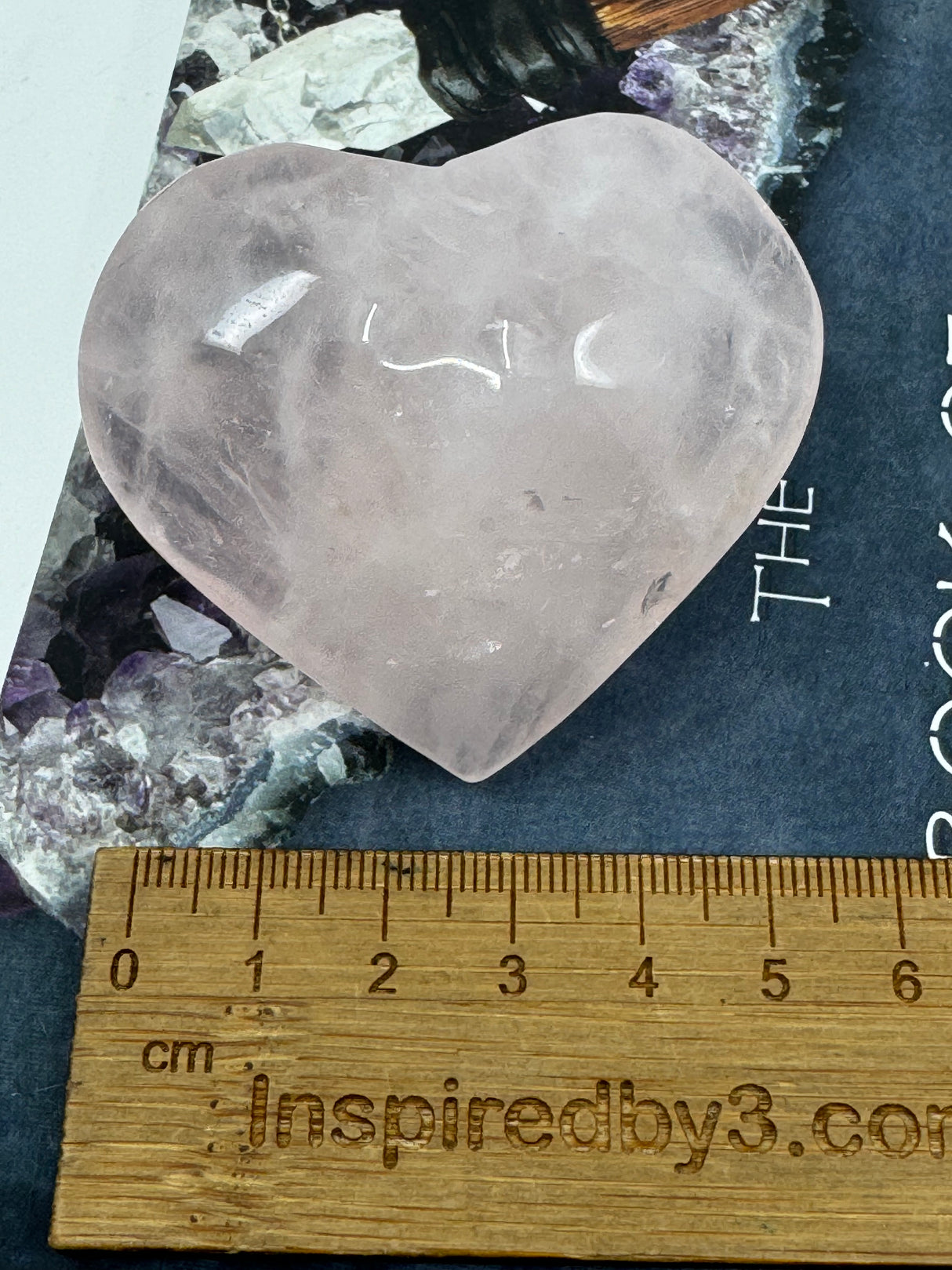 Rose Quartz Puffy Heart  111g - “I radiate love, beauty, confidence and grace”