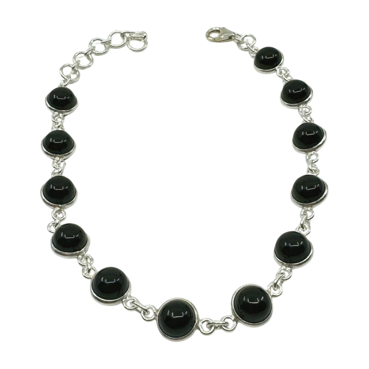 Black Onyx Sterling Silver Bracelet