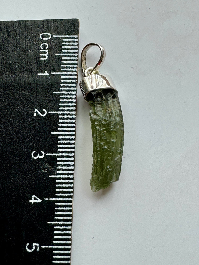 Moldavite Silver Pendant #8 2.4g - Transformation & Protection