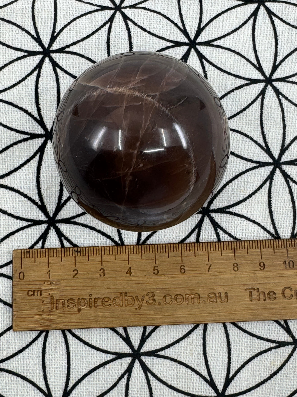 Black Moonstone Sphere 273g - ‘'I am open and ready for new beginnings in my life”.