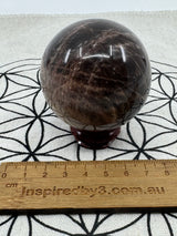 Black Moonstone Sphere 289g - ‘'I am open and ready for new beginnings in my life”.