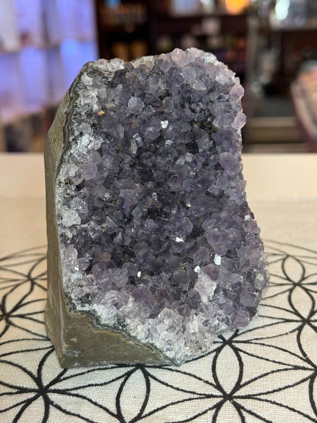 Amethyst Cluster 829g #36 -  “I trust my intuition and allow it to guide me each day”