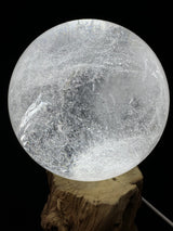 Clear Quartz Sphere from Madagascar 2.522kilos - 12cm - “I have the power to manifest all my dreams and desires”.