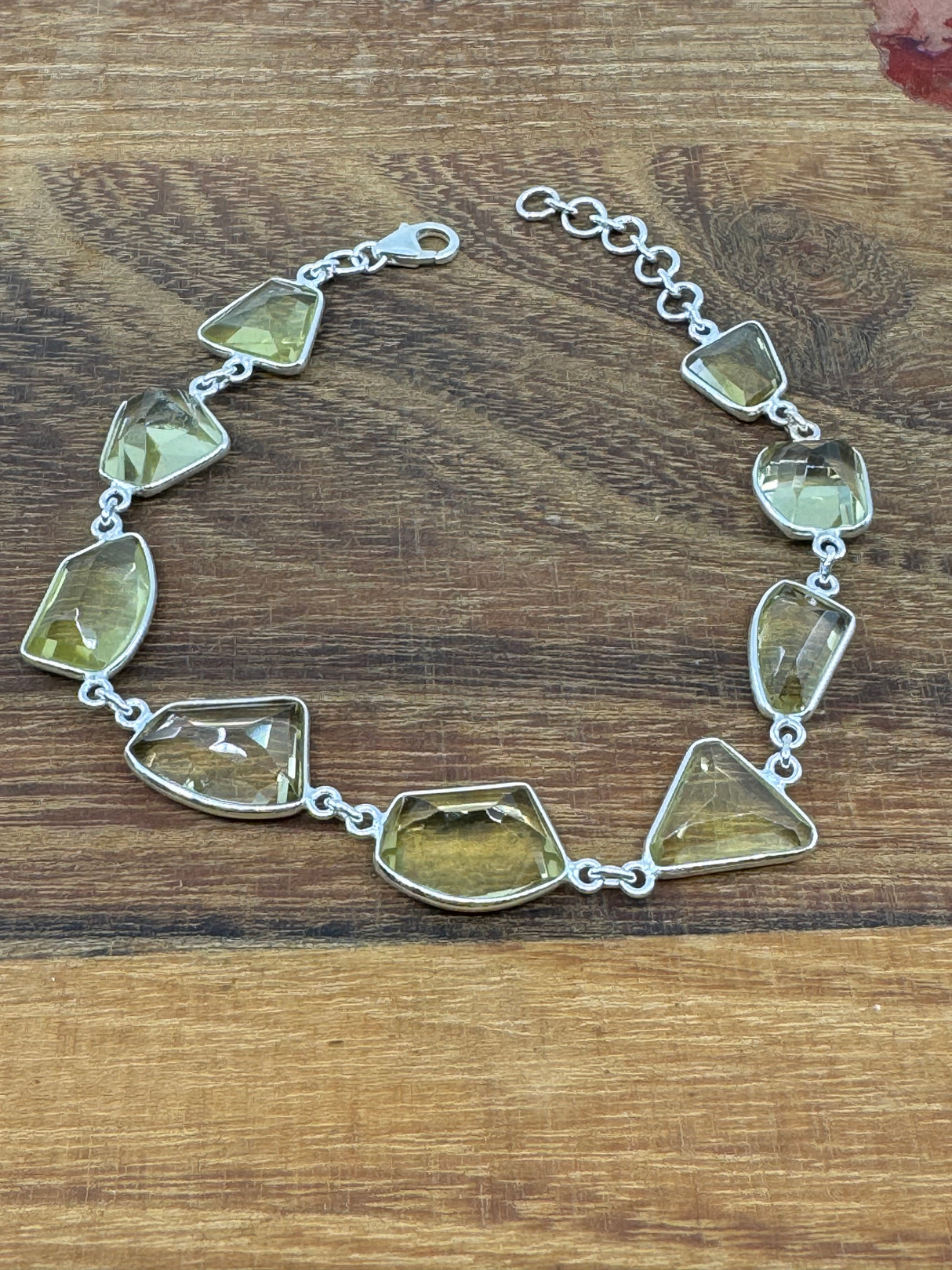 Lemon Quartz Sterling Silver Bracelet - New Beginnings