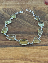 Lemon Quartz Sterling Silver Bracelet - New Beginnings