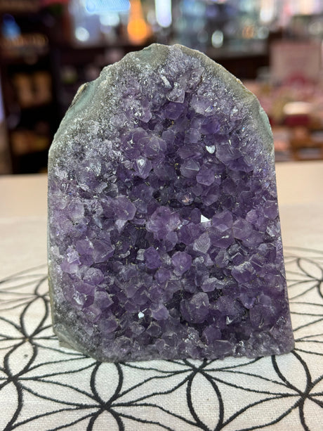 Amethyst Cluster 770g #35 -  “I trust my intuition and allow it to guide me each day”