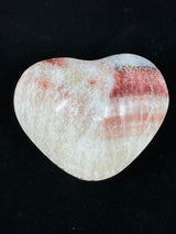 Red Banded Calcite Heart 96g - For Detoxification & Energy. “I love &amp; appreciate my body