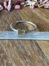 Citrine Silver Ring Size 7 - “I am successful in all areas of life”.