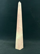 Rose Quartz Tower 24cm - 468g - “I radiate love, beauty, confidence and grace”.