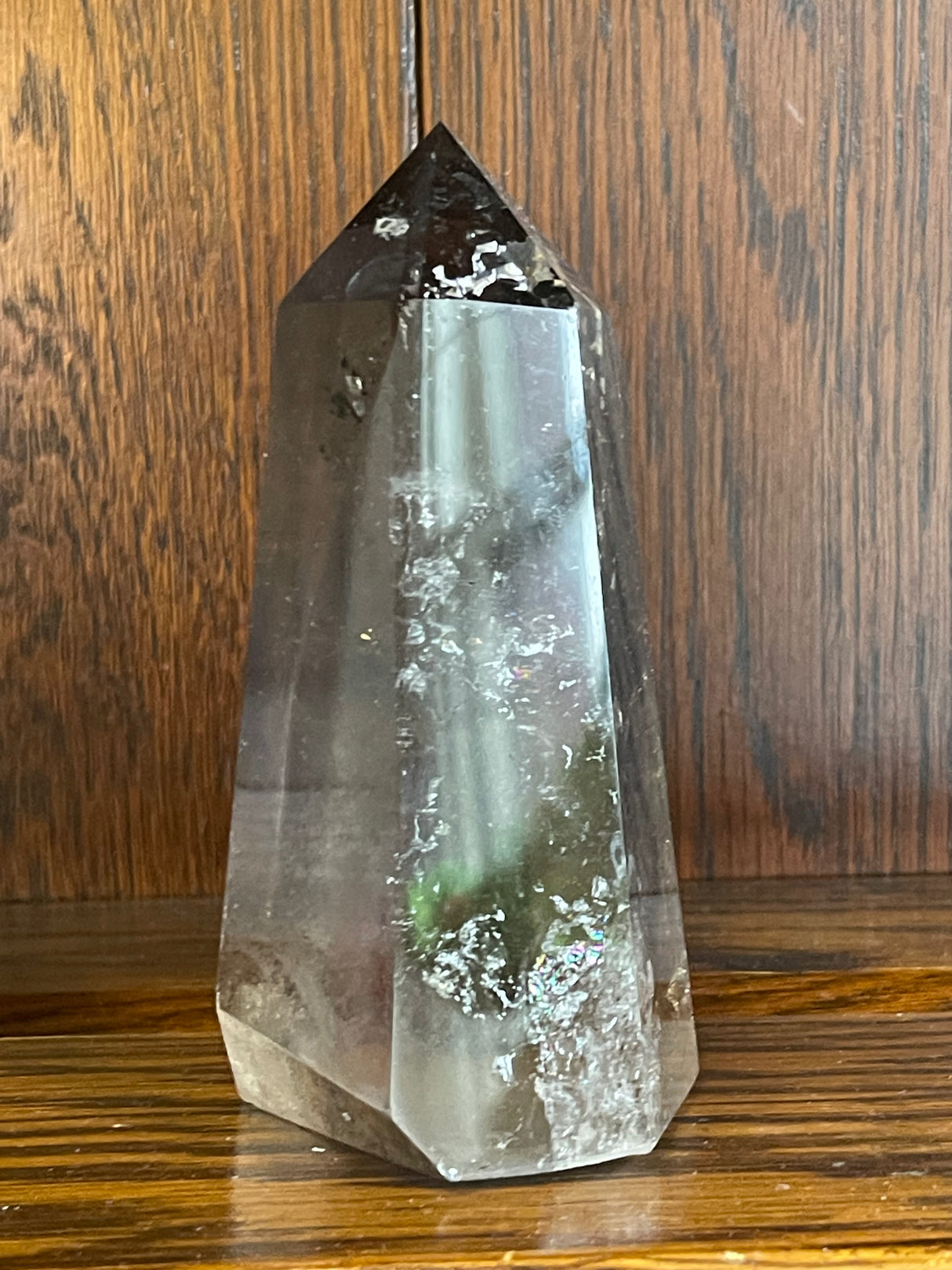 Smoky Quartz Tower #2 489g - “My spirit is deeply grounded in the present moment”.