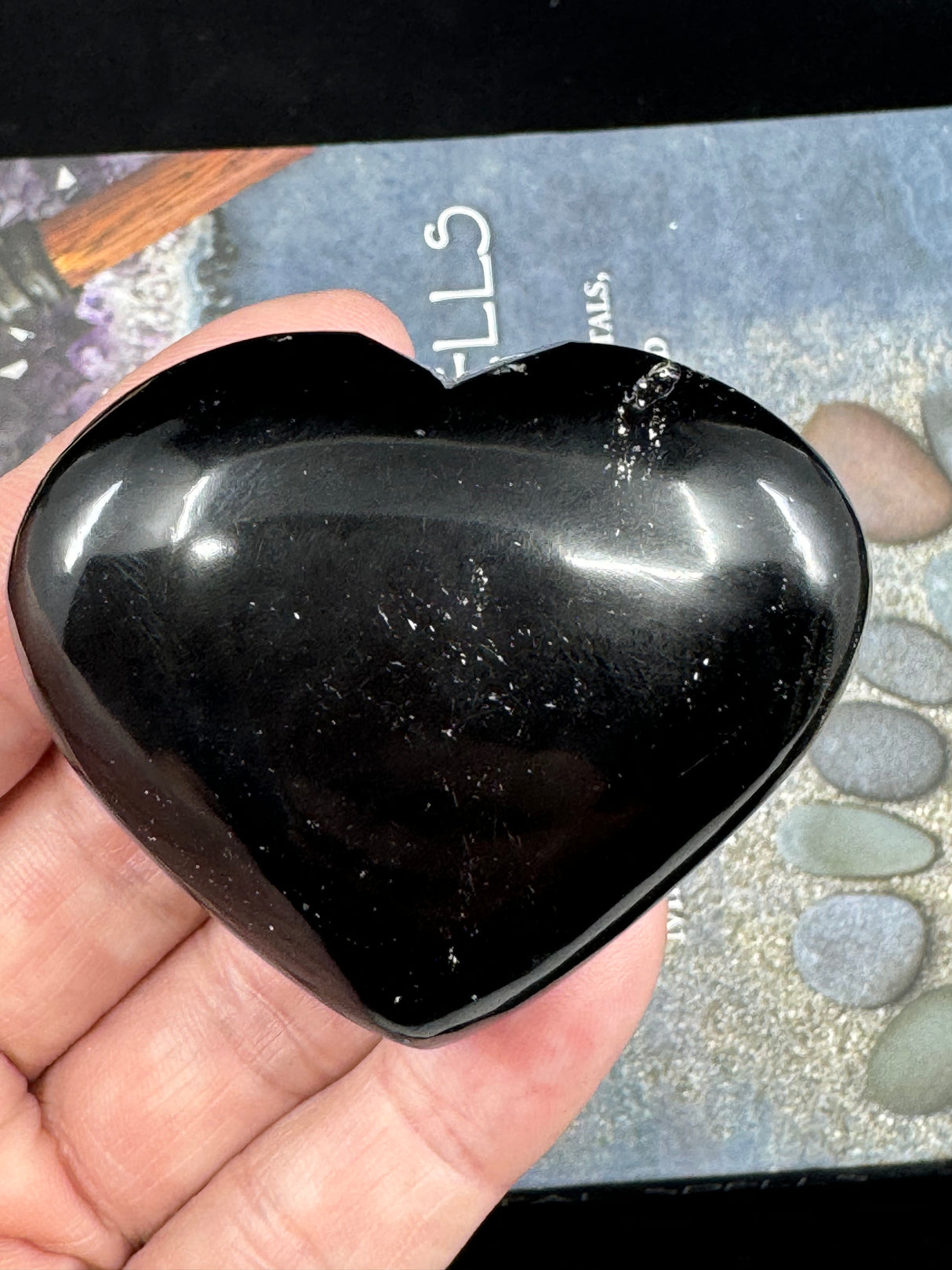 Black Obsidian Heart - "I release negative energy within and around me."