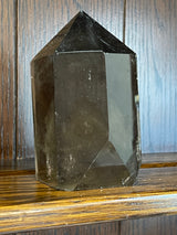 Smoky Quartz Tower #4 749g - “My spirit is deeply grounded in the present moment”.