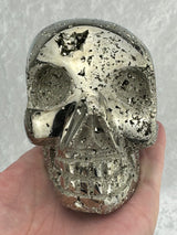 Pyrite Skull Carving #3 - 1.326kilos - Protection & Energy