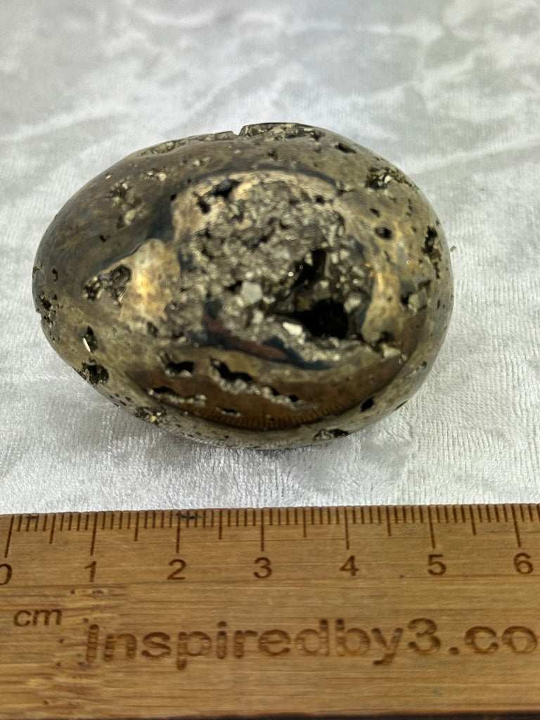 Pyrite Egg #15 - 194g - Protection & Energy