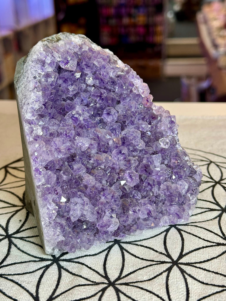 Amethyst Cluster 900g #33 -  “I trust my intuition and allow it to guide me each day”