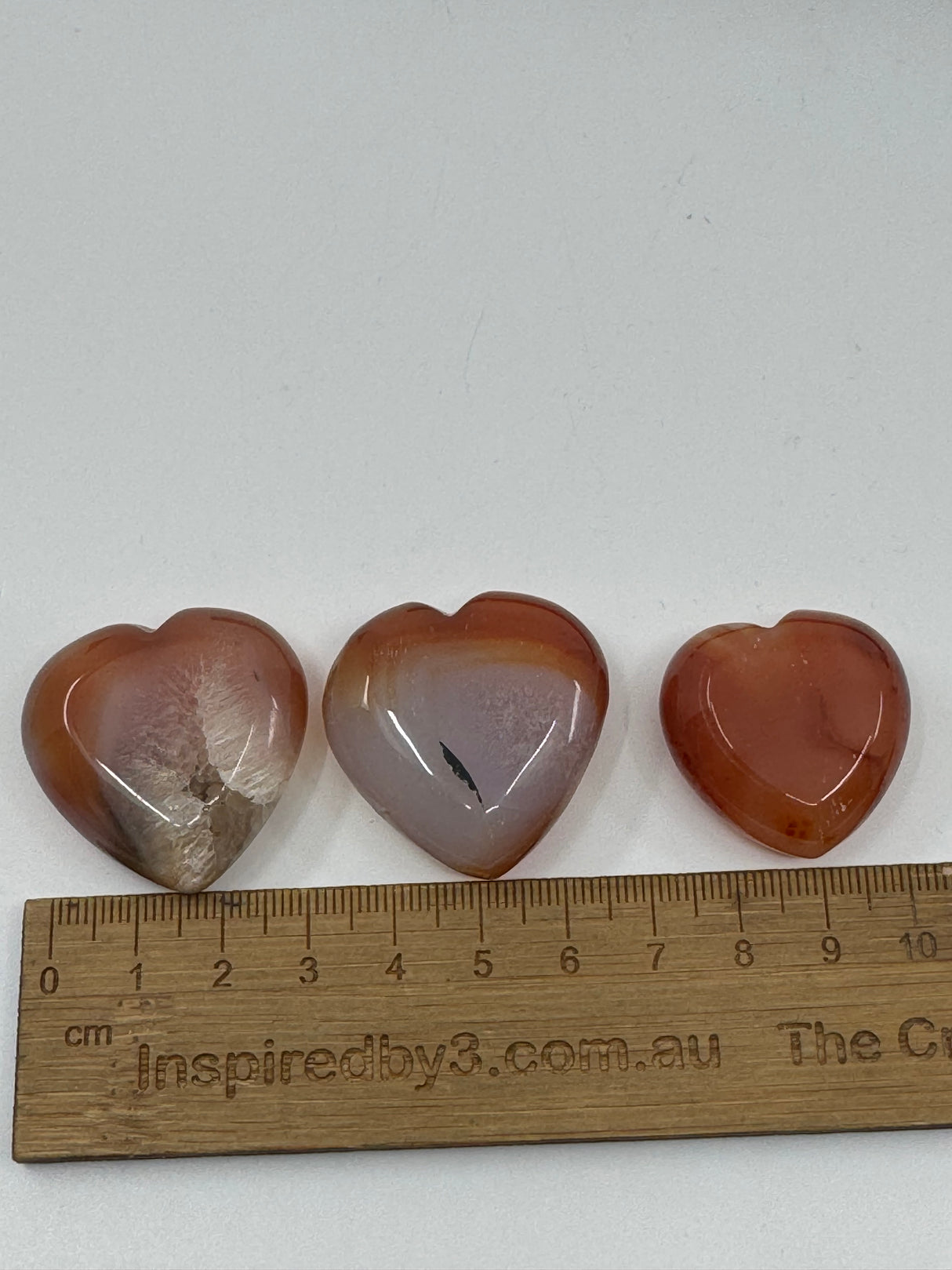 Carnelian Mini Hearts  - "I am full of creative energy and new ideas."