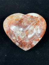 Fire Quartz Heart 169g - "My thoughts are clear, grounded, and focused."