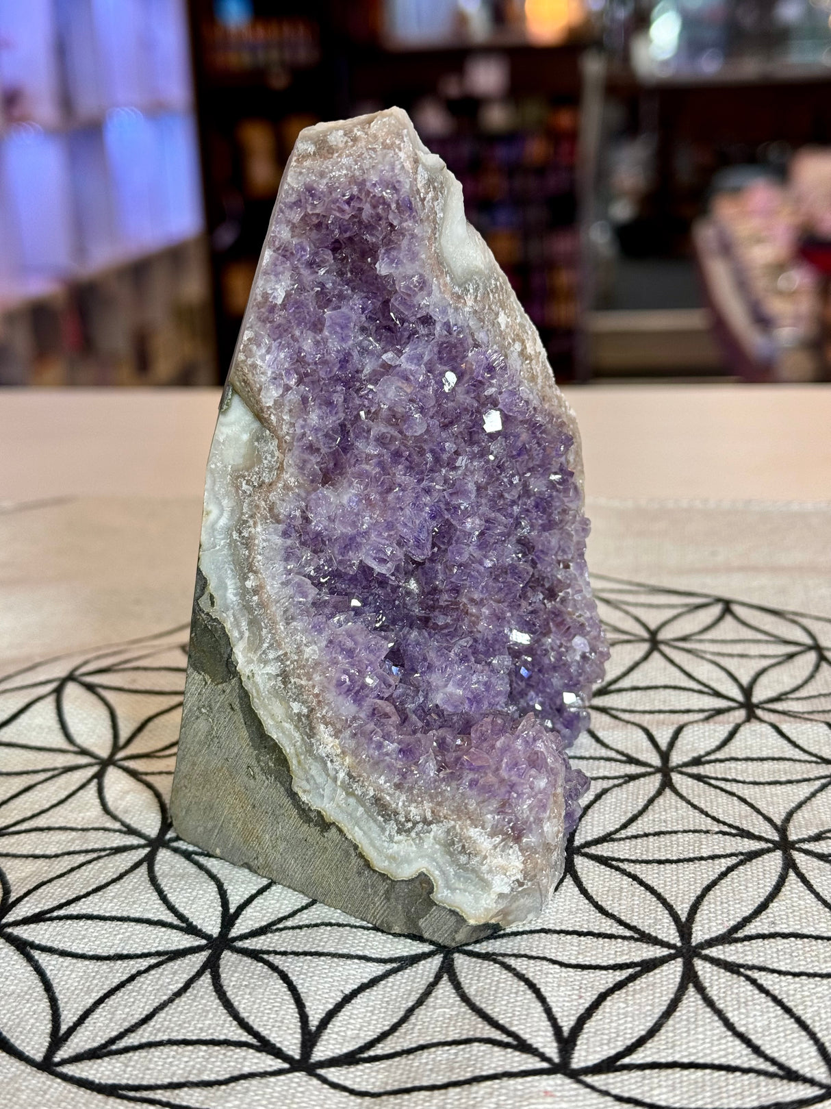 Amethyst Cluster 645g #40 -  “I trust my intuition and allow it to guide me each day”