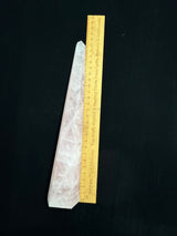 Rose Quartz Tower 25.5cm - 472g - “I radiate love, beauty, confidence and grace”.