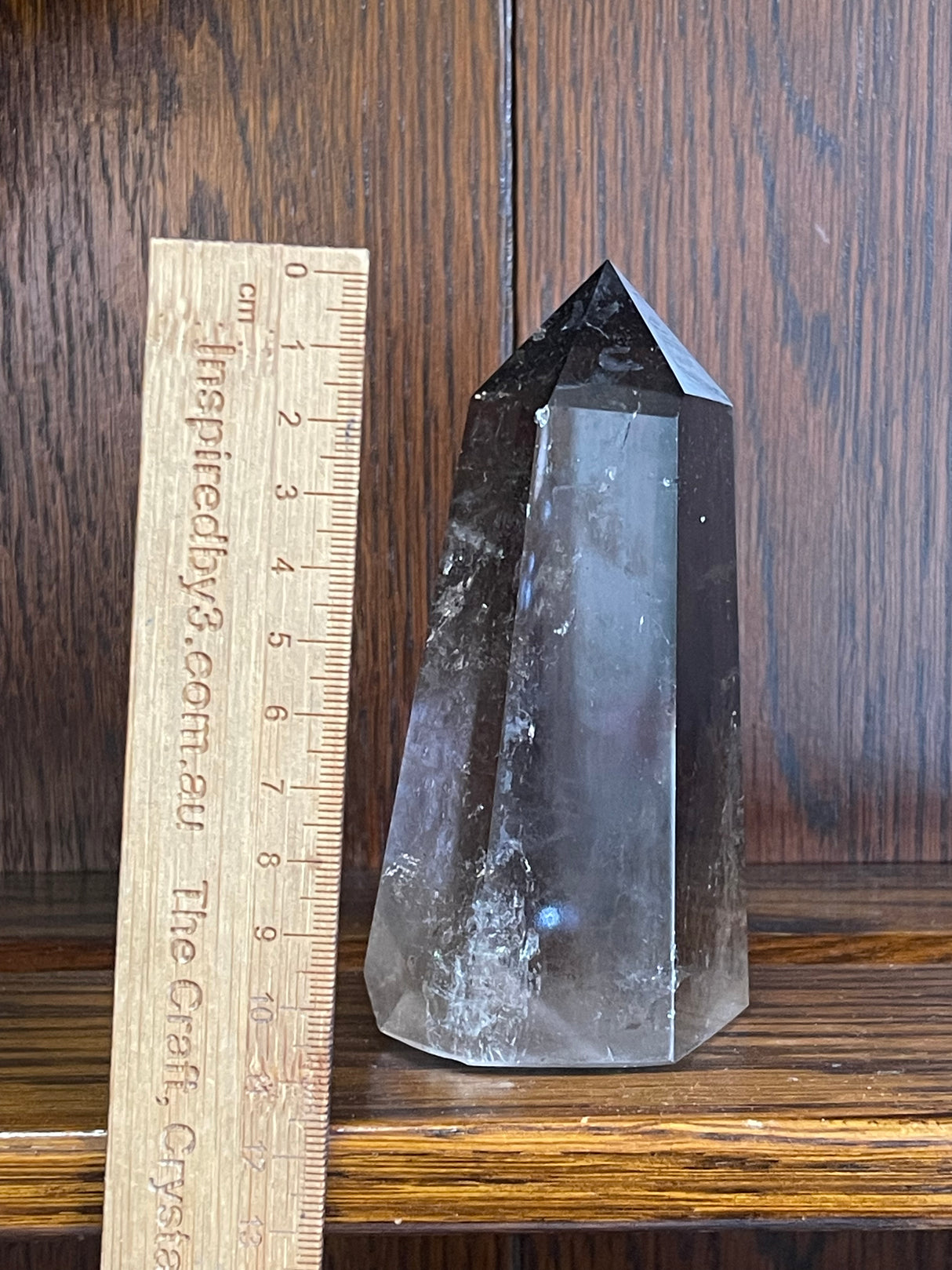 Smoky Quartz Tower #2 489g - “My spirit is deeply grounded in the present moment”.