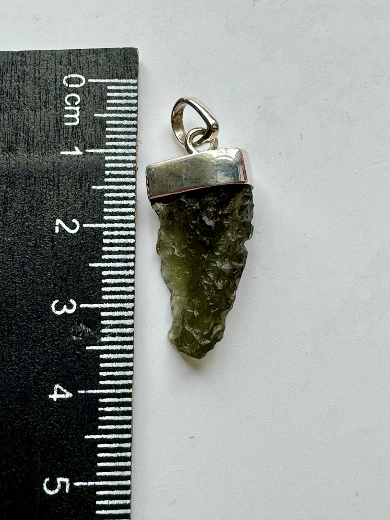 Moldavite Silver Pendant #10 2.7g- Transformation & Protection