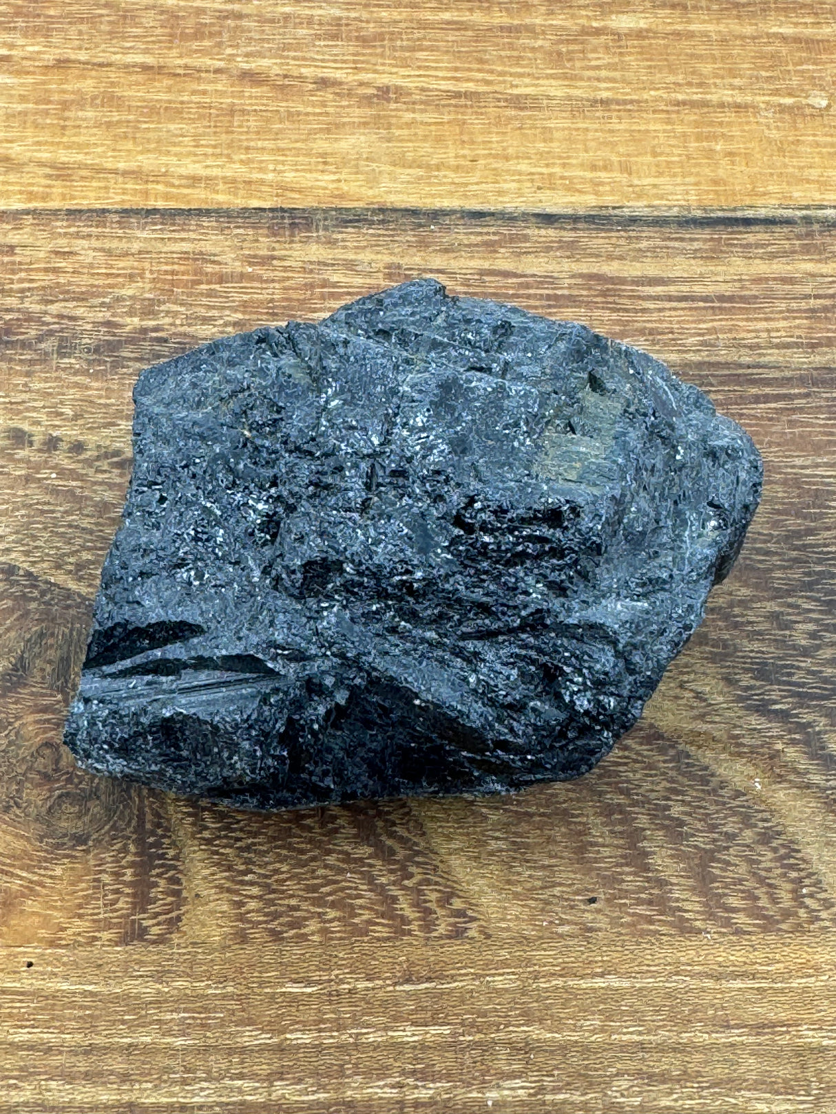 Black Tourmaline Natural Chunk - "I am safe, secure, and protected wherever I go."