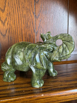 Jade Elephant Carving 465g. Luck