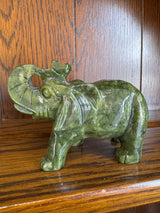 Jade Elephant Carving 465g. Luck