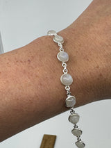 Rainbow Moonstone Sterling Silver Bracelet - “My mind is open to new possibilities and opportunities”.