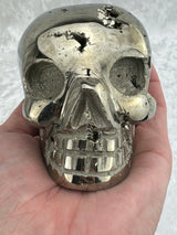 Pyrite Skull Carving #8 - 1.124kilos - Protection & Energy