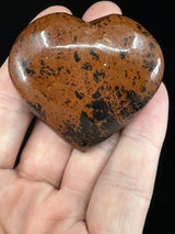 Mahogany Obsidian Heart -