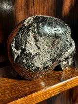 Pyrite Skull Carving #2 - 1.34kilos - Protection & Energy