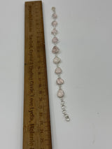 Rose Quartz Sterling Silver Bracelet - “I radiate love, beauty, confidence and grace”.