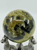 Prehnite and Epidote Sphere 565g 7.5cm