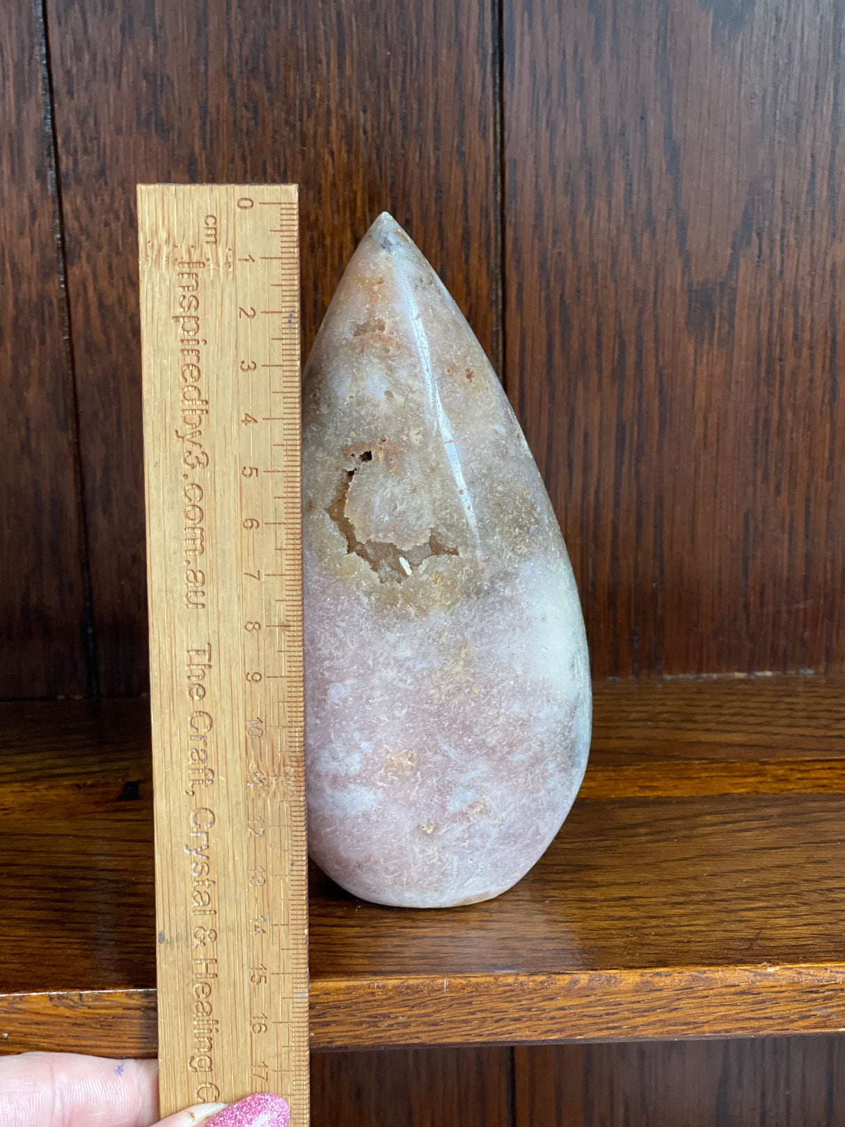 Pink Amethyst Freeform 855g - “ I am a strong and loving person”.