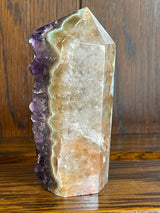 Amethyst Cluster Point A+ with polished back - #4 227g - “I trust my intuition and allow it to guide me each day”’