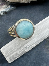 Larimar Ring Size 7 - "I allow myself to express my inner femininity".