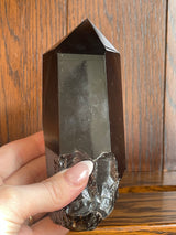 Smoky Quartz A=+ Grade Point #1 604g - “My spirit is deeply grounded in the present moment”.