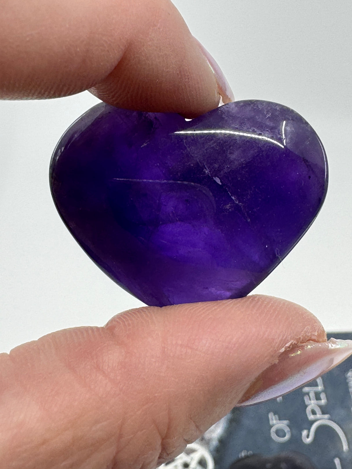 AA+ Grade Amethyst Puffy Heart - “I trust my intuition and allow it to guide me each day”