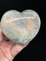 Labradorite Heart 218g - “I welcome change and transformation into my life”.