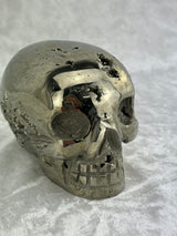 Pyrite Skull Carving #8 - 1.124kilos - Protection & Energy